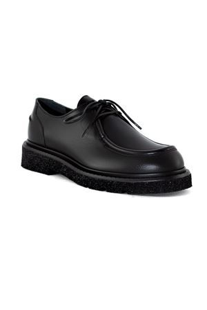 Stringata in pelle nera GUGLIELMO ROTTA | 67230002BLACK